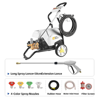 Nettoyeur haute pression 3,5 kW 180 bars, nettoyeur à jet d'eau portable 18 L/min, moteur monophasé pour le nettoyage domestique et commercial