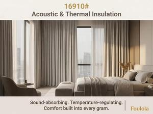 Rideaux prêts à poser 100% occultants en polyester, <span class=keywords><strong>isolation</strong></span> <span class=keywords><strong>thermique</strong></span>, <span class=keywords><strong>isolation</strong></span> acoustique, protection solaire, rideaux de chambre - Product Image 5