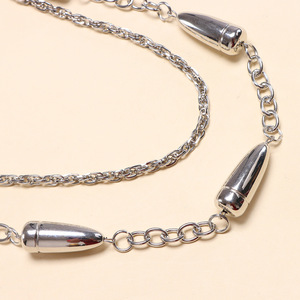 Stainless Steel Double Layer Bullet Pants <b>Chain</b> Hip Hop Waist <b>Chain</b> For Men Adult Fashion Accessory - Product Image 4