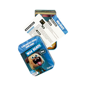 Juego de Memoria Educativo con Tarjetas de Animales, Caja Metálica Personalizada, Juego de Mesa Familiar Multijugador para Niños - Product Image 6