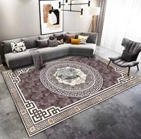 Tapis de salon neuf, lavable, antistatique, pour canapé, chambre, tapis de sol haut de gamme, luxe léger, imperméable, pour table basse