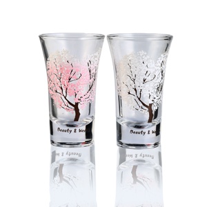 Vaso de chupito de cristal que cambia de color con el frío, diseño personalizado OEM, impresión de logotipo, vaso pequeño para sake - Product Image 2
