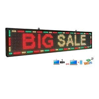 Écran LED d'extérieur en gros avec lettres lumineuses, message défilant, contrôle Wi-Fi, affichage de texte couleur et programmable