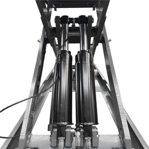 Elevador de coche de tijera hidráulica portátil de gran oferta, elevador de coche de posición media con capacidad de elevación de 4000Kg, equipo de elevación de coche móvil - Product Image 4