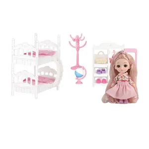 En kaliteli kız oyuncak bebekler lüks sevimli odası diy bebek evi