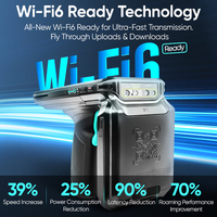 FYJ F9826R RFID UHF PDA Batería grande 4 + 64GB Impermeable WIFI6 Ready Data Collector Android 11 Mobile Smart PDA Machine