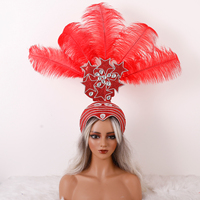 Coiffe en plumes personnalisée, accessoire de costume pour spectacle de danse, carnaval, festival, fête et accessoires de photographie