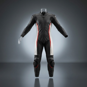 Traje de Motociclismo de Cuero para Hombre, Diseño Color Block, Manga Larga, Protección Completa, Mono de Una Pieza, Equipo de Motociclismo Masculino - Product Image 2