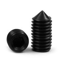 Vis à tête hexagonale DIN913 DIN914 DIN916 Gr12.9 en acier allié noir M1.4 M2 M2.5 M3 M4