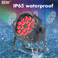 Projecteur LED Par Can 18x12W RGBW DMX 18x18W RGBWAUV en nylon acrylique résistant à la pluie pour spectacles sur scène