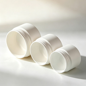 30g PP Jar Round Matte <b>Black</b> Pink Blue White Body <b>Cream</b> Custom Logo - Product Image 4