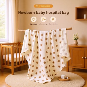 Envoltura de Crepé para Bebé, Gasa de Algodón Puro, Manta Envolvente para Recién <span class=keywords><strong>Nacido</strong></span> - Product Image 2