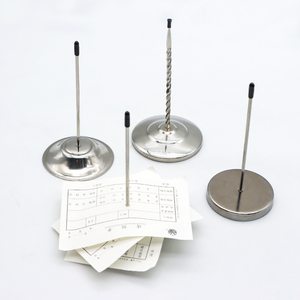 Support de reçus et de mémos pour restaurant et bureau, en acier inoxydable, avec broche à tickets et fourche à factures de bureau - Product Image 1