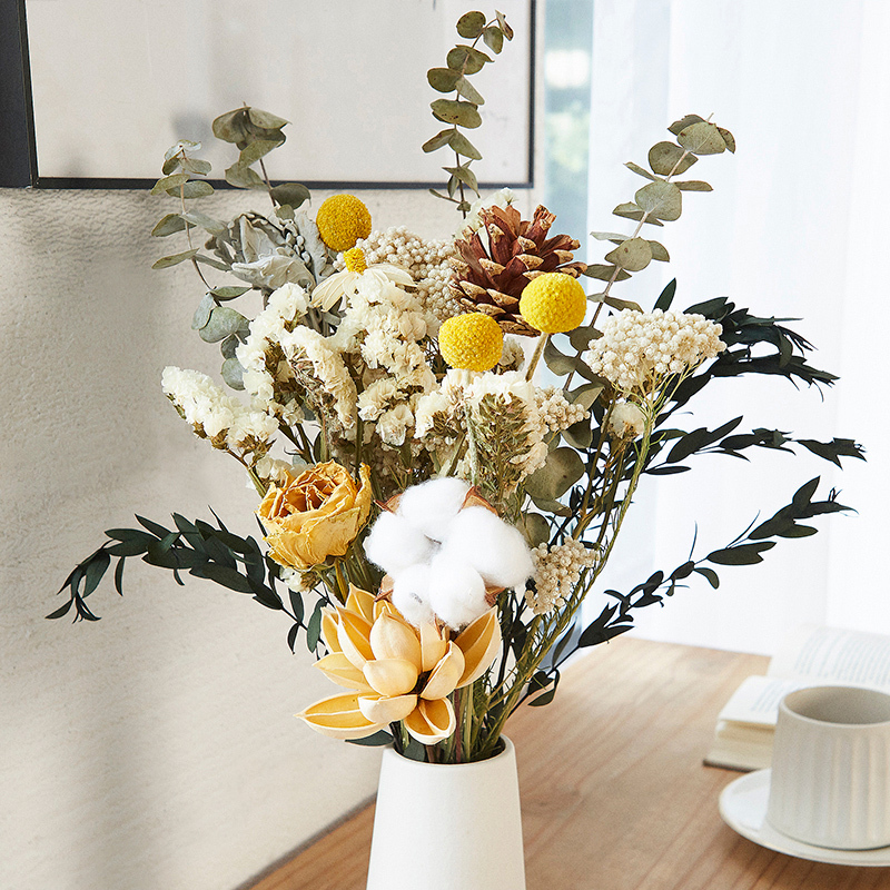 C-dfb001 Großhandel Getrocknete Blumen Sträuße Mix Dry Flower Bunch Diy Trocken Blumenstrauß Für Heim Dekoration Valentine Geschenk
