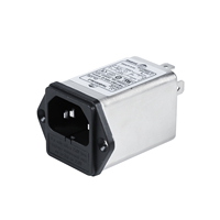 Filtre anti-bruit EMI/RFI certifié CE CQC TUV avec prise IEC C14 10A, fusible B2, 115V/250V 50/60Hz pour échographie diagnostique