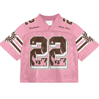 Kustom produsen Jersey sepakbola Amerika klasik antilembap kotak sepak bola sublimasi kaos jaring lengan pendek