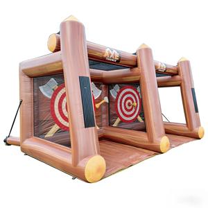 Jeu <span class=keywords><strong>de</strong></span> <span class=keywords><strong>lancer</strong></span> <span class=keywords><strong>de</strong></span> <span class=keywords><strong>hache</strong></span> gonflable commercial à double piste, thème <span class=keywords><strong>Viking</strong></span>, jeu interactif <span class=keywords><strong>de</strong></span> carnaval, en PVC, écologique - Product Image 2