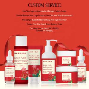 Set de Productos para el Cuidado de <span class=keywords><strong>la</strong></span> <span class=keywords><strong>Piel</strong></span> con Ácido Kójico, Diseño Personalizado Gratuito, Productos Naturales y Orgánicos con Vitamina C, Hidratante Facial y Corporal, Iluminador, Venta al por Mayor - Product Image 4