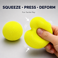 Balle à presser texturée et dense, colorée, jouet sensoriel anti-stress pour la vente en gros