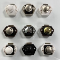 Serrure à bouton-poussoir pour meuble, en alliage de zinc, sans clé, pour tiroir, camping-car, caravane, yacht, porte de placard intérieure