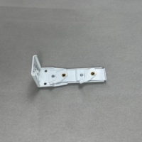 Support mural/d'occasionnement en métal pour rail de rideau double en tissu en forme de L, pliable en S, détachable