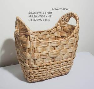 Panier de rangement carré d'eau en jacinthe Offre Spéciale en bois tissé pliant poubelle à linge organisation de la maison du Vietnam - Product Image 2