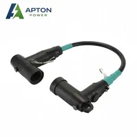 Connecteur coudé enfichable pour câble flexible PT 12/24 kV, pour appareillage de commutation à isolation gazeuse et à isolation solide