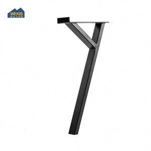 Mid Century Modern Black Iron Coffee <b>Table</b> <b>Legs</b> Powder Coating Dining Outdoor Living Room Hotel Bedroom - Product Image 6