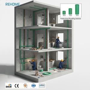 Raccords de plomberie de haute qualité REHOME, tuyau PPR en plastique 25 MPa, coude, té et coupleur PPR en gros pour connexion de tuyaux PPR - Product Image 6