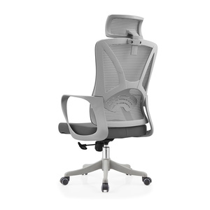 Ghế văn phòng lưới lưng cao màu đen hiện đại, kiểu dáng công thái học, có tựa đầu điều chỉnh, sản xuất tại Trung Quốc - Product Image 4