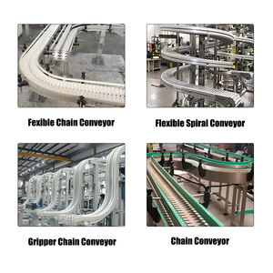 Convoyeur à chaîne spirale flexible en <span class=keywords><strong>POM</strong></span> PLASTLINK pour les lignes de production de boissons en bouteille de verre - Product Image 2