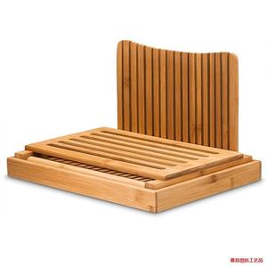 เครื่องตัดขนมปังไม้ไผ่ 31.8x23.7x19 ซม. อุปกรณ์ครัวแบบพับได้สำหรับใช้ในบ้านและเชิงพาณิชย์ - Product Image 2
