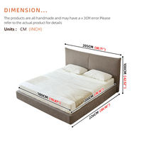 Lit Compressé Gain de Place avec Housse Lavable, Facile à Ranger et à Déplacer, Lit Temporaire Confortable pour Usage Domestique