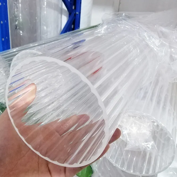 공장 사용자 정의 높은 투명도 투명 pmma 플라스틱 아크릴 중공 튜브/파이프