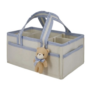 Organizador de Pañales Portátil y Plegable con Asa <span class=keywords><strong>Larga</strong></span>, Bolsa de Almacenamiento Multifuncional Personalizable para Artículos Esenciales del Bebé - Product Image 4