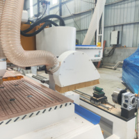 Centro de Mecanizado CNC para Madera, Router CNC de 3 Ejes, Máquina de Tallado y Grabado ATC, 1325x2500mm, Husillo de 11KW