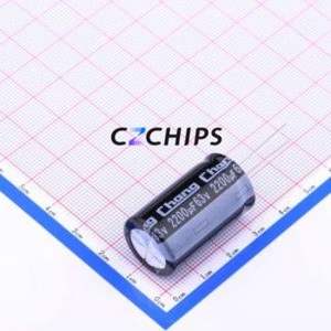 GR1J222MM300A00CV0 Through-Hole Aluminum Electrolytic Capacitor Through hole,D18xL30mm 2200uF 20% 63V 7.5mm - Product Image 1