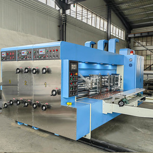 2 3 4 warna Flexo kotak bergelombang mesin manufaktur kotak karton mesin pembuat jalur produksi mesin Die Cut - Product Image 3