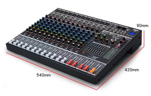 Mezclador de Audio Profesional de 12 Canales con Efectos DSP de 24 Bits y 32 DSP, Micrófono de Bajo Ruido, Consola de Grabación para Escenario en Vivo y Estudio - Product Image 3