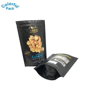 Impresión personalizada Spot Light Stand up Salted <span class=keywords><strong>Caramelo</strong></span> Bolsas de <span class=keywords><strong>palomitas</strong></span> de maíz Papel de aluminio laminado Reciclable Bolsas de embalaje de chocolate - Product Image 4