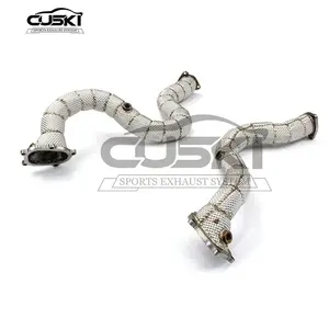 Tuyau de descente d'échappement haute <span class=keywords><strong>Performance</strong></span> Applicable à <span class=keywords><strong>AUDI</strong></span> <span class=keywords><strong>RS6</strong></span> <span class=keywords><strong>C7</strong></span> 4.0T 2013-2018 qualité en acier inoxydable échappement automobile Modificat - Product Image 1
