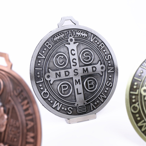 Lớn ST Benedict huy chương nhà phước lành và bảo vệ bức tượng tường treo trang trí nội thất Saint Benedict trang trí - Product Image 4
