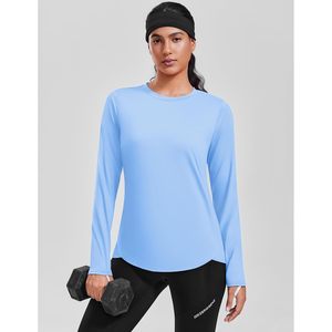 Camiseta de manga larga de secado rápido con protección solar UPF 50 para actividades al aire libre para mujer - Product Image 3