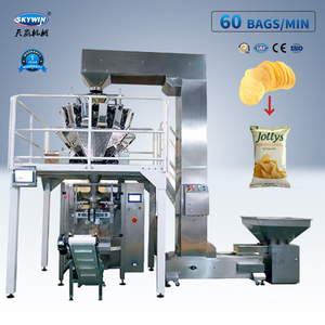 เครื่องบรรจุภัณฑ์แบบอัตโนมัติเต็มรูปแบบสำหรับบรรจุขนมขบเคี้ยว เช่น มันฝรั่ง<span class=keywords><strong>ท</strong></span>อด ข้าว คุกกี้ และเม็ดบด - Product Image 2