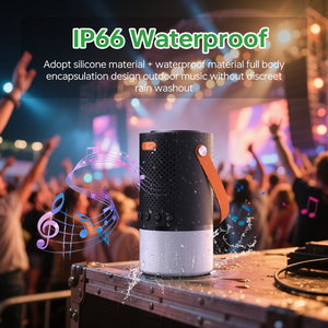 <span class=keywords><strong>Enceinte</strong></span> sans fil magnétique avec chargeur de téléphone intégré, étanche IP66, autonomie de 20h, audio sans fil TF/AUX pour la maison et l'extérieur - Product Image 3