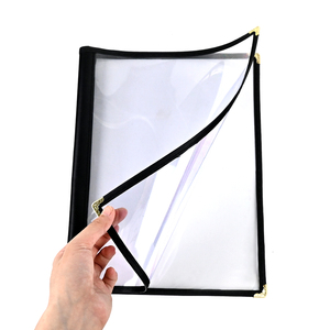 ปก<span class=keywords><strong>เมนู</strong></span>หนัง PU และพลาสติก PVC ใส ขนาด 8.5x11 นิ้ว สำหรับ A4 สำหรับร้านอาหาร โรงแรม คาเฟ่ สมุดสูตรอาหาร - Product Image 5