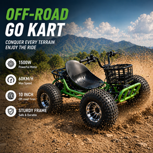 Potente <span class=keywords><strong>Go</strong></span>-<span class=keywords><strong>Kart</strong></span> Elettrico da 1500W con Velocità Massima <span class=keywords><strong>di</strong></span> 60km/h per <span class=keywords><strong>Corse</strong></span> ad Alta Velocità per Adulti e Intrattenimento Sportivo Professionale - Product Image 1