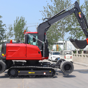 Excavatrice sur chenilles à double usage de 8,5 tonnes, modèle X9, pour travaux de terrassement, avec chaîne hydraulique, à vendre - Product Image 5