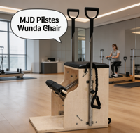 Chaise Wunda de Pilates ajustable MJD, équipement d'entraînement durable pour les projets de rénovation de chaînes de salles de sport et d'entreprises