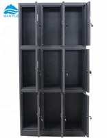 Armoire de rangement numérique moderne à 9 portes en acier froid pour bureau, école, atelier, chambre, maison, hôtel - Réglable